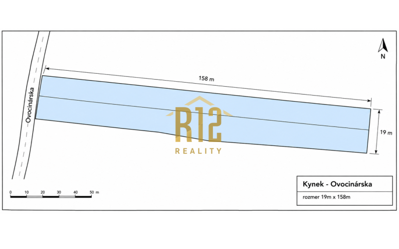 Veľký stavebný pozemok 3 627 m² s inžinierskymi sieťami – Nitra, Kynek (Ideálne ako investícia)